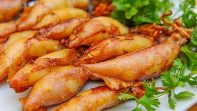 Mực trứng chiên mắm - Món ngon dành cho tín đồ hải sản